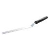 Лопатка кондитерская изогнутая, нержавеющая сталь, пластик, L=38/25 см, B=3 см, цвет черный, Martellato