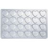 Форма для шоколада «Бриллиант сердце», 24 ячейки, поликарбонат, H=26 мм, L=275 мм, B=175 мм, Martellato