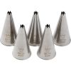 Набор из 5-ти насадок кондитерских «Открытая звезда», нержавеющая сталь, H=50 мм, L=25/4 мм, Martellato