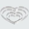 Форма кондитерская "Сердце", d=8 см, 95 мл, перфорированная нержавеющая сталь, De Buyer