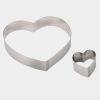 Форма кондитерская "Сердце", d=20 см, h=4 см, нержавеющая сталь, De Buyer