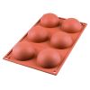 Форма для приготовления пирожных Half Sphere 18,5 х 33,5 см силиконовая, Silikomart