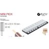 Форма для приготовления пирожного Mini Pick, размер ячейки 6 х 2 х 1,8 см, 22 мл, силиконовая, Silikomart