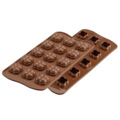 Форма для приготовления конфет Choco Game 11 х 24 см силиконовая, Silikomart