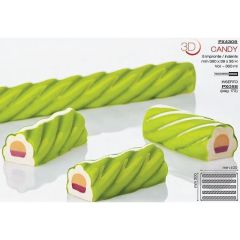 Форма кондитерская Pavoni CANDY 40*30 см, 5 ячеек, силикон, р-р ячейки: 360*39 мм, h 35 мм,Pavoni