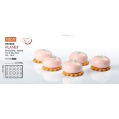 Форма кондитерская Pavoni PLANET 40*30 см, силикон, р-р ячейки: d 38 см, h 29 мм, Pavoni
