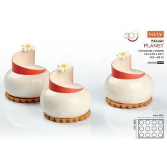 Форма кондитерская Pavoni PLANET 40*30 см, силикон, р-р ячейки: d 66 мм, h 34 мм, Pavoni