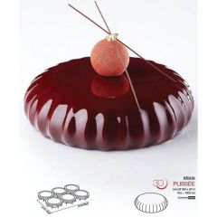 Форма кондитерская Pavoni PLISSEE, силикон, d 18 см, h 4,7 см, Pavoni
