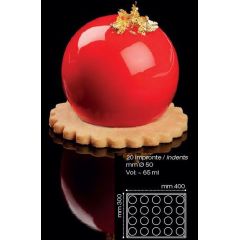 Форма кондитерская Pavoni SFERE 40*30 см, р-р ячейки: d 50 мм, силикон, Pavoni