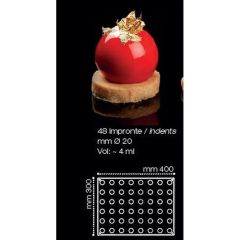 Форма кондитерская Pavoni SFERE 40*30 см, силикон, р-р ячейки: d 20 мм, Pavoni