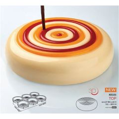 Форма кондитерская Pavoni TOP, силикон, d 18 см, h 4,5 см, Pavoni