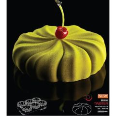 Форма кондитерская Pavoni TWISTER, силикон, d 18 см, h 5 см, Pavoni
