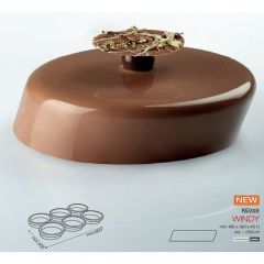Форма кондитерская Pavoni WINDY, силикон, 19,5*18 см, h 4,5 см, Pavoni