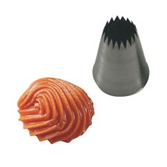 Насадка кондитерская «Открытая звезда», нержавеющая сталь, H=45 мм, L=25/7 мм, Martellato