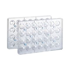 Форма для шоколада «Трюфель 3D», 28 ячеек, поликарбонат, H=31 мм, L=275 , B=175 мм, Martellato