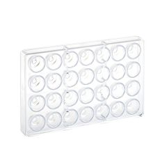 Форма для шоколада, 28 ячеек, поликарбонат, H=26 мм, L=275 мм, B=175 мм, Martellato