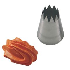 Насадка кондитерская «Открытая звезда», нержавеющая сталь, D=35/15 мм, H=55 мм, Martellato