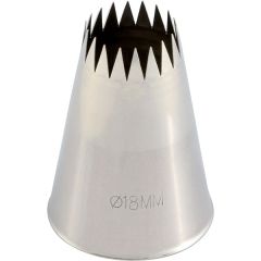 Насадка кондитерская «Открытая звезда», нержавеющая сталь, D=35/18 мм, H=50 мм, Martellato