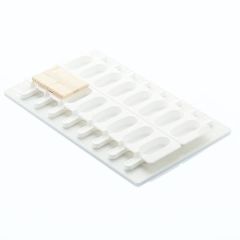 Набор из 4-х форм для мороженого, 16 ячеек, силикон, L=39 см, B=11,8 см, цвет белый, Martellato