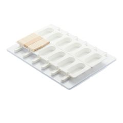 Набор из 4-х форм для мороженого, 12 ячеек, силикон, L=39 см, B=14,6 см, цвет белый, Martellato