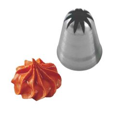 Насадка кондитерская «Закрытая звезда», нержавеющая сталь, D=25/5 мм, H=47 мм, Martellato