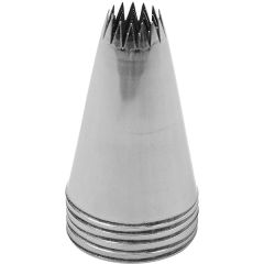 Насадка кондитерская «Открытая звезда», 15 зубцов, нержавеющая сталь, D=30/11 мм, H=50 мм, Martellato