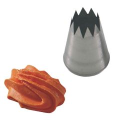 Насадка кондитерская «Открытая звезда», нержавеющая сталь, Н=50, L=30/16 мм, Martellato