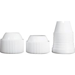 Адаптер для кондитерского мешка средний, пластик, D=25 мм, H=32 мм, цвет белый, Paderno