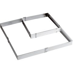 Форма кондитерская раздвижная, 30х30 - 57х56 см, нержавеющая сталь, H=5 см, Paderno