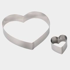 Форма кондитерская "Сердце", d=24 см, h=4 см, нержавеющая сталь, De Buyer