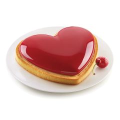 Форма для приготовления торта и пирожного Mon Amour 18,8 х 15,8 х 2,6 см силиконовая, Silikomart