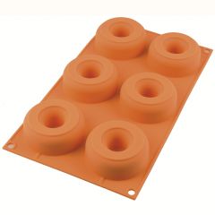 Форма для приготовления пончиков Donuts 18 х 33 см силиконовая, Silikomart