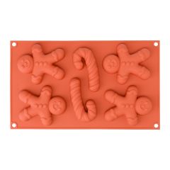 Форма для приготовления печенья Ginderbread Man, 33,6 х 18 х 2,4 см, силиконовая, Silikomart
