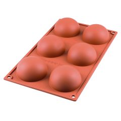 Форма для приготовления пирожных Half Sphere 18,5 х 33,5 см силиконовая, Silikomart