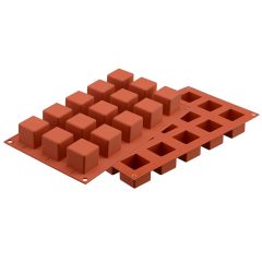 Форма для приготовления пирожных Cube 3,5 х 3,5 см силиконовая, Silikomart