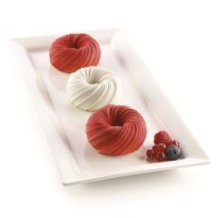 Форма для приготовления пирожных Mini Intreccio 18,2 х 33,7 см силиконовая, Silikomart