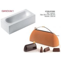 Форма для приготовления пирожного GIANDUIA, 25 х 8 х 9 см, силиконовая, Silikomart