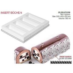 Форма для приготовления пирожных INSERT BUCHE 22 х 6 см, H5 см, силиконовая, Silikomart