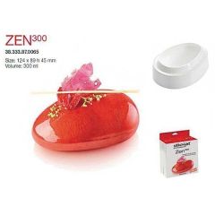 Форма для приготовления пирожного Zen, 300 мл, 12,4 х 8,9 х 4,5 см, силиконовая, Silikomart