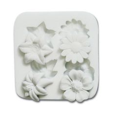 Форма для приготовления мастики и шоколада Flower, 2,3 х 2,3 х 15,5 силиконовая, Silikomart