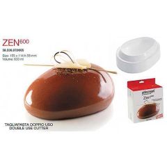 Форма для приготовления пирожного Zen, 600 мл, 15,5 х 11,4 х 5,8 см, силиконовая, Silikomart