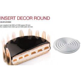 Форма для приготовления тортов INSERT DECOR ROUND, 26 х 26 х 2 см, силиконовая, Silikomart