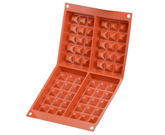 Форма для приготовления вафель Waffel Classic силиконовая красная, Silikomart, изображение 5