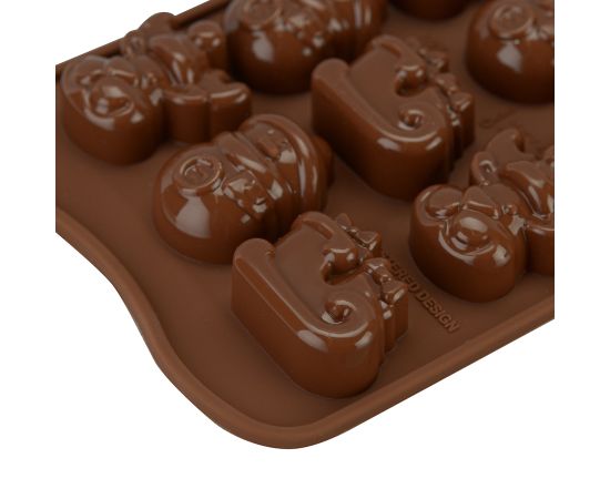 Форма для приготовления конфет Choco Winter силиконовая, Silikomart, изображение 5