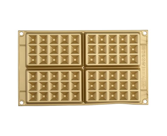 Форма для приготовления вафель Waffel Classic силиконовая золотая, Silikomart, изображение 6
