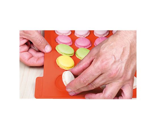 Форма для приготовления печенья Macarons 30 х 40 см силиконовая, Silikomart, изображение 5