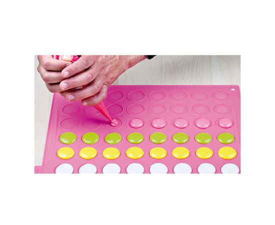 Форма для приготовления печенья Macarons 30 х 40 см силиконовая, Silikomart, изображение 4
