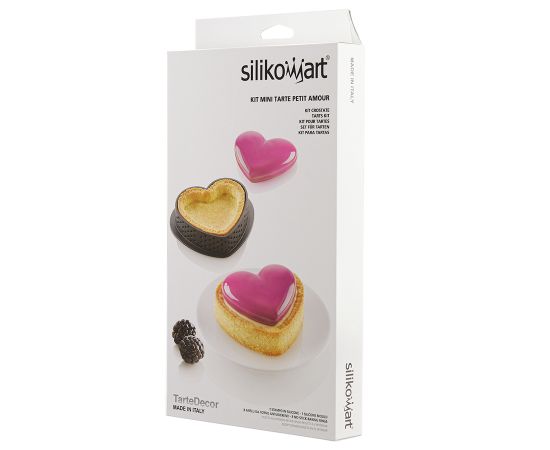 Набор для приготовления пирожных Mini Tarte Petit Amour силиконовая, Silikomart, изображение 9