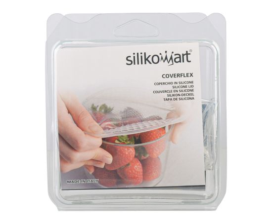 Крышка Coverflex ?21 см силиконовая голубая, Silikomart, изображение 5