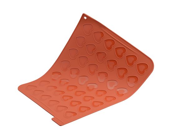 Форма для приготовления печенья Macaron Heart 30 х 40 см силиконовая, Silikomart, изображение 3